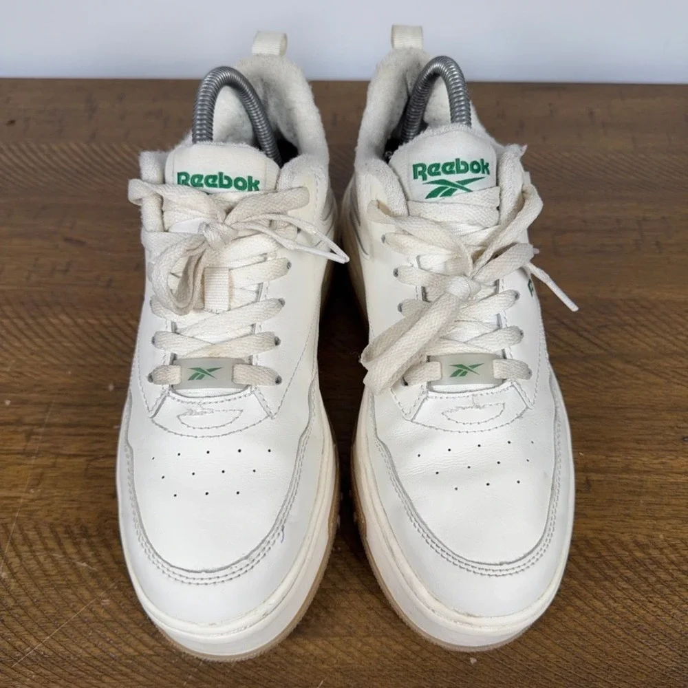 Reebok Sneakers Womens 8 White Club C Extra Platform‎ Leather Athleisure Shoes